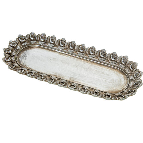 BANDEJA RESINA DORADA