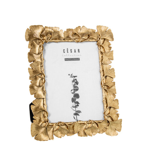 PORTAFOTOS RESINA 13X18CM DORADO