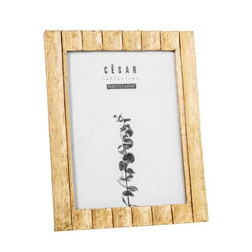 PORTAFOTOS RESINA 13X18CM DORADO