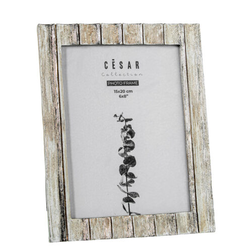 PORTAFOTOS RESINA 15X20CM PLATTEADO