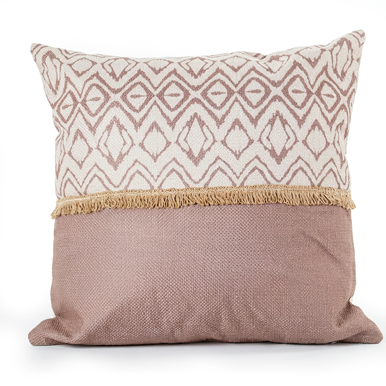 COJÍN 45X45CM 100% POLIÉSTER B5% ALGODÓN BURDEOS