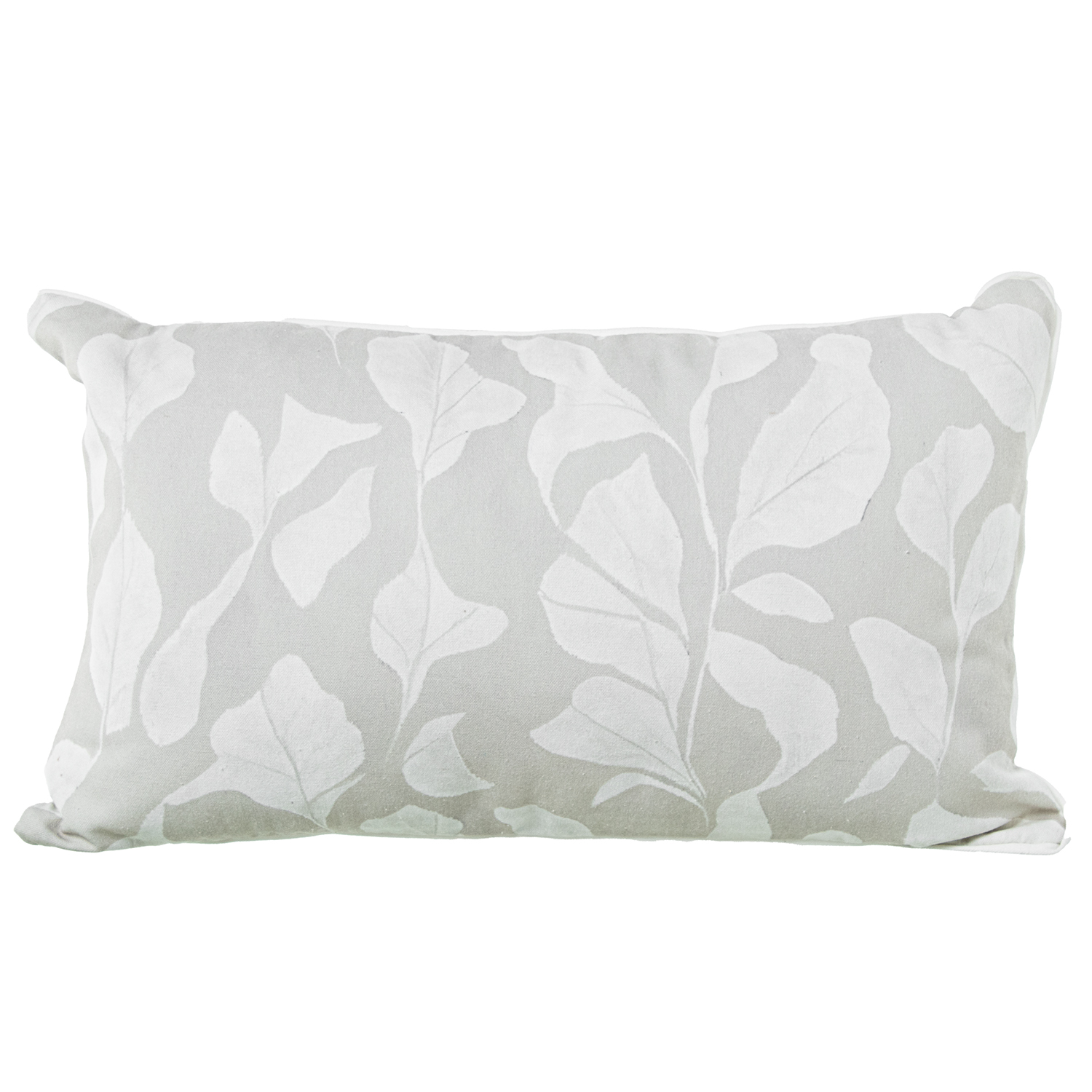 COJÍN 50X30CM 80% POLIÉSTER 20% ALGODÓN BEIGE DECORADO