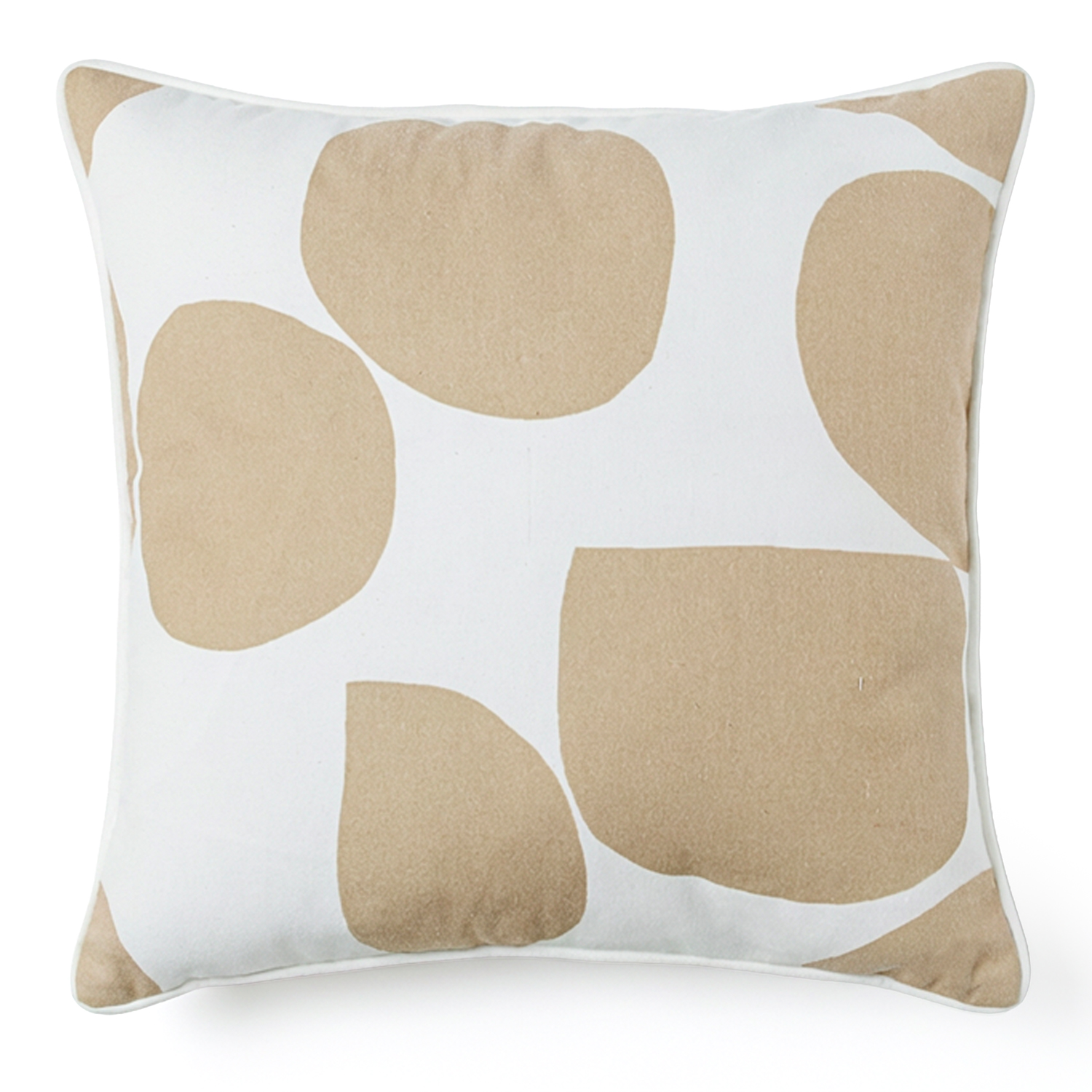 COJÍN 45X45CM 80% POLIÉSTER 20% ALGODÓN AZUL DECORADO