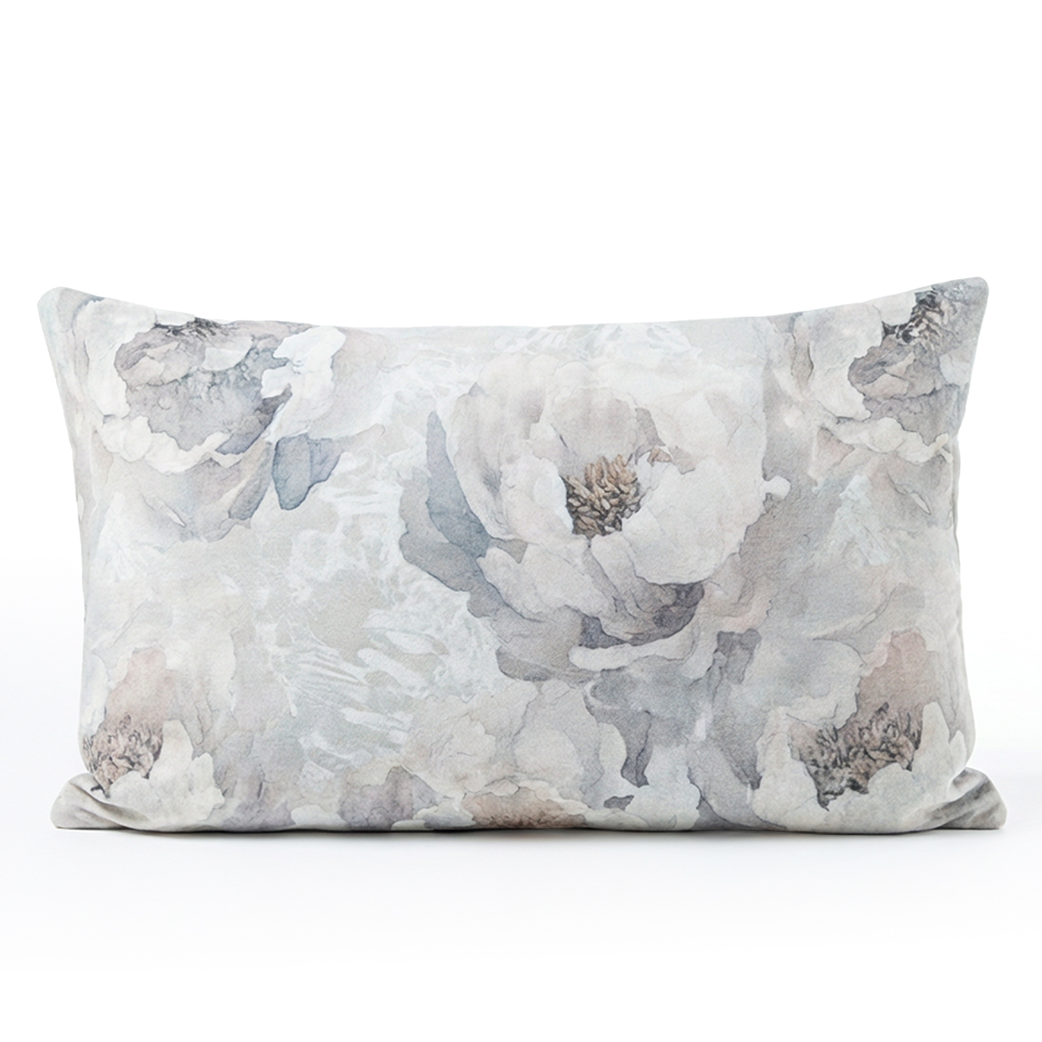 COJÍN 30X50CM 100% POLIÉSTER MARRÓN DECORADO