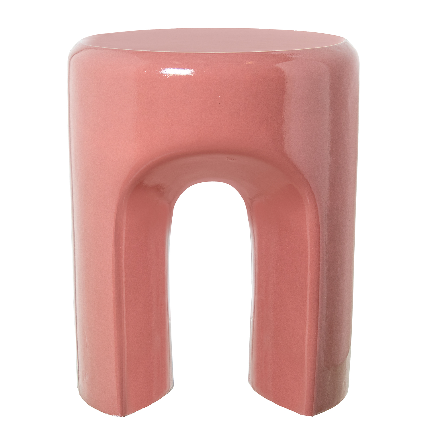 MESA AUXILIAR FIBRA DE VIDRIOVERDE BRILLO