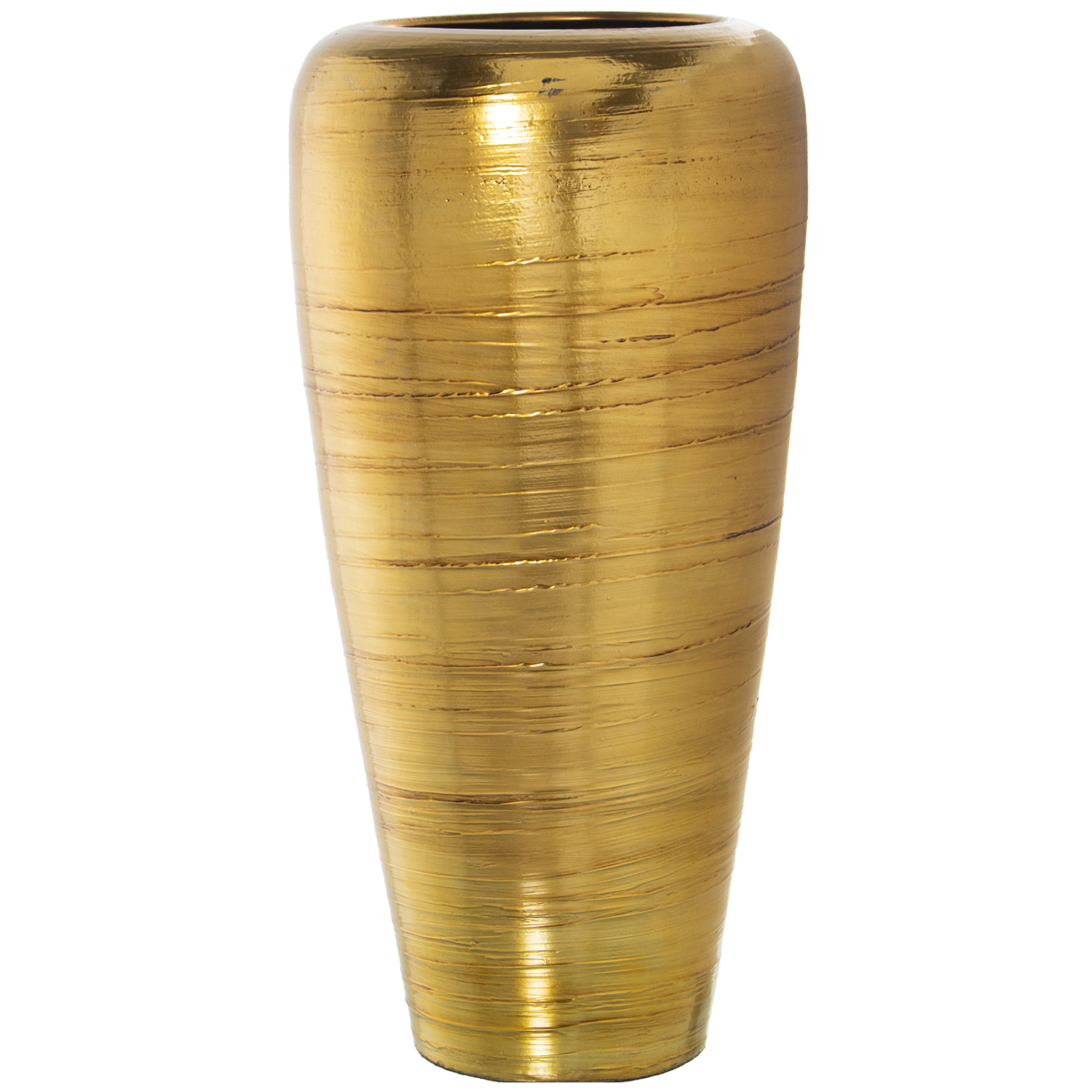 JARRÓN CERAMICA 93CM ORO