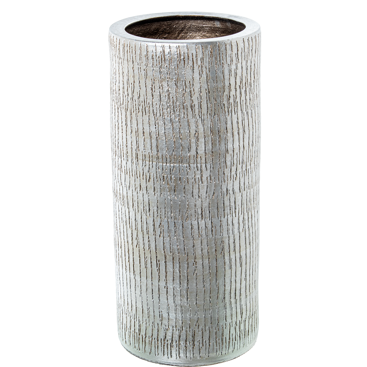 PARAGÜERO CERÁMICA PLATA RAYAD RAYADO VERTICAL