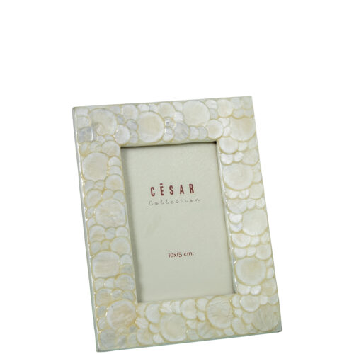 PORTAFOTOS NACAR 10X15CM CIRCULIEVE NATURAL/TOSTADO