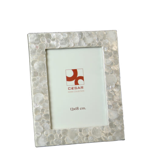 PORTAFOTOS NACAR 13X18CM CIRCULOS NATURAL