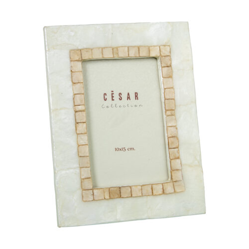 PORTAFOTOS NACAR 10X15CM NATURTOSTADO
