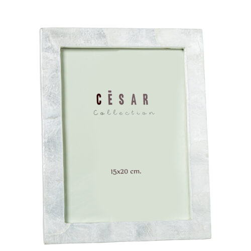 PORTAFOTOS NACAR 15X20CM NATURAL MARCO FINO