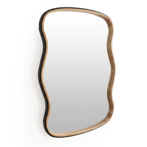 ESPEJO PARED MADERA 70X101CM NURAL/NOGAL CAUCHO+DM