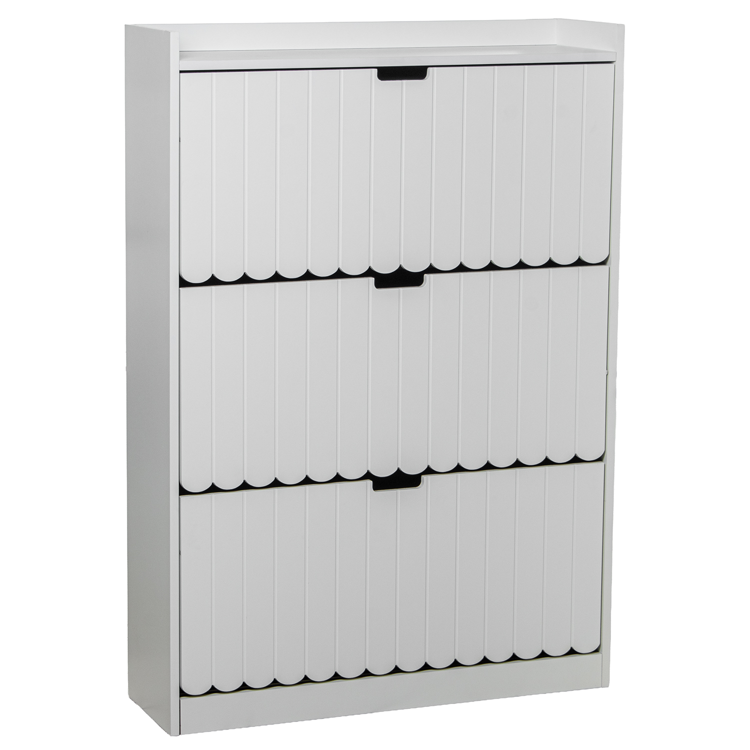 ZAPATERO MADERA BLANCO C/3 CAJX5 CM