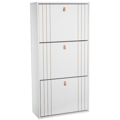 ZAPATERO MADERA BLANCA C/3 CAJONES