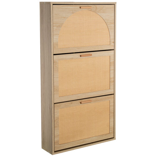 ZAPATERO MADERA/RATÁN NATURALLE 8L, 7L, 6L