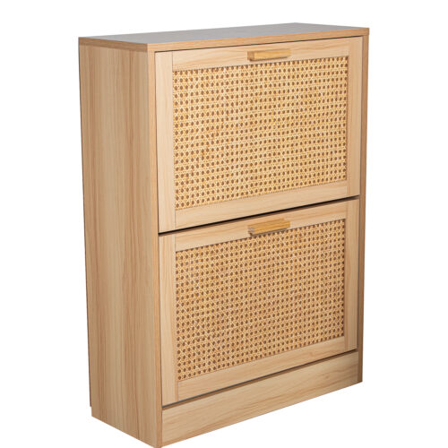 ZAPATERO MADERA/RATÁN NATURAL, REQUIERE MONTAJE