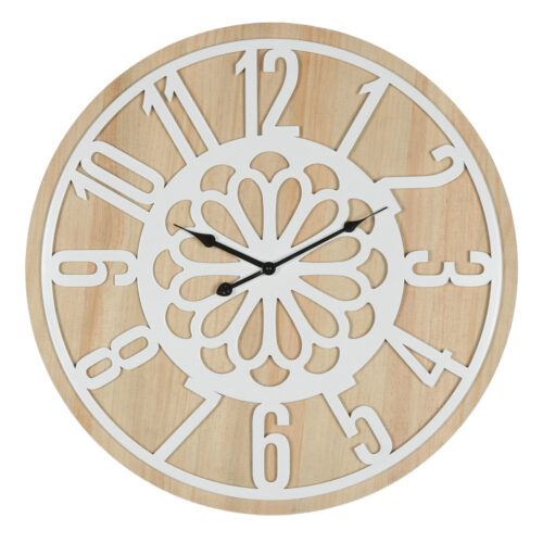 RELOJ PARED ø60CM MADERA DM