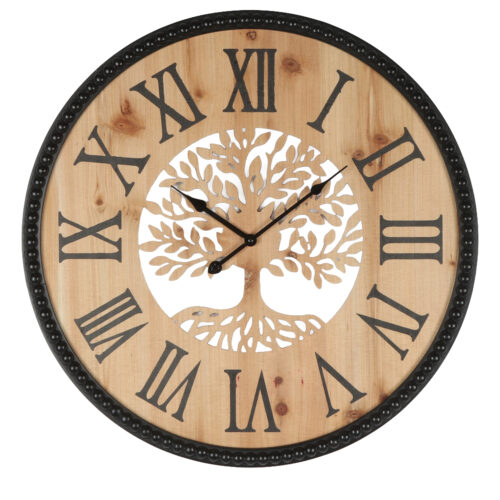 RELOJ PARED ø60CM MADERA DM ÁR