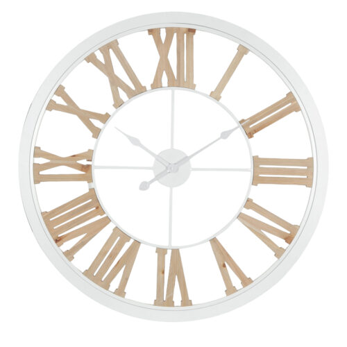 RELOJ PARED ø80CM METAL/MADERA