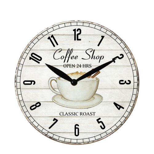 RELOJ PARED ø29CM MADERA DM