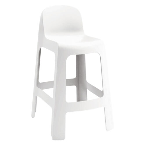 TABURETE ALTO PARA EXTERIOR BARK BLANCO