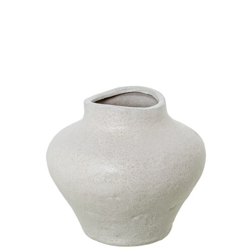 JARRÓN CERÁMICA BLANCO