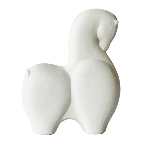 FIGURA CERÁMICA CABALLO BLANCO
