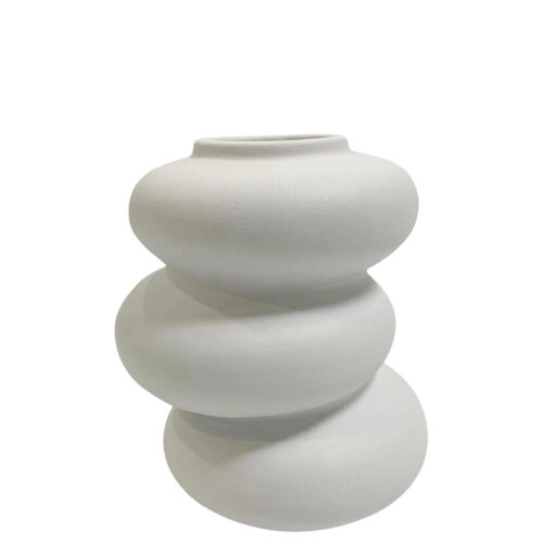 JARRÓN CERÁMICA BLANCO