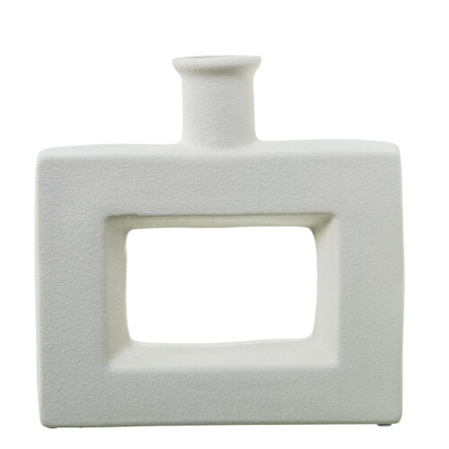 JARRÓN CERÁMICA AGUJERO 24CM CANCO MATE