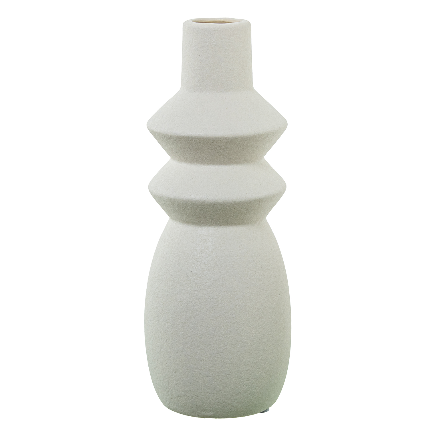 JARRON CERAMICA CREMA