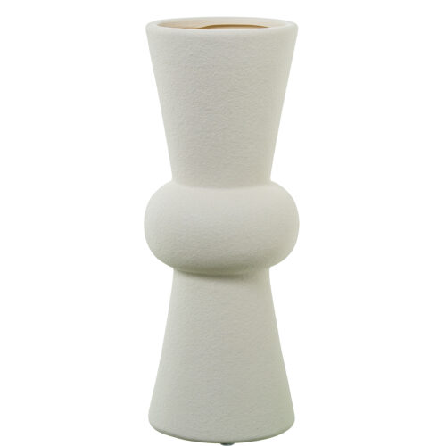 JARRON CERAMICA CREMA