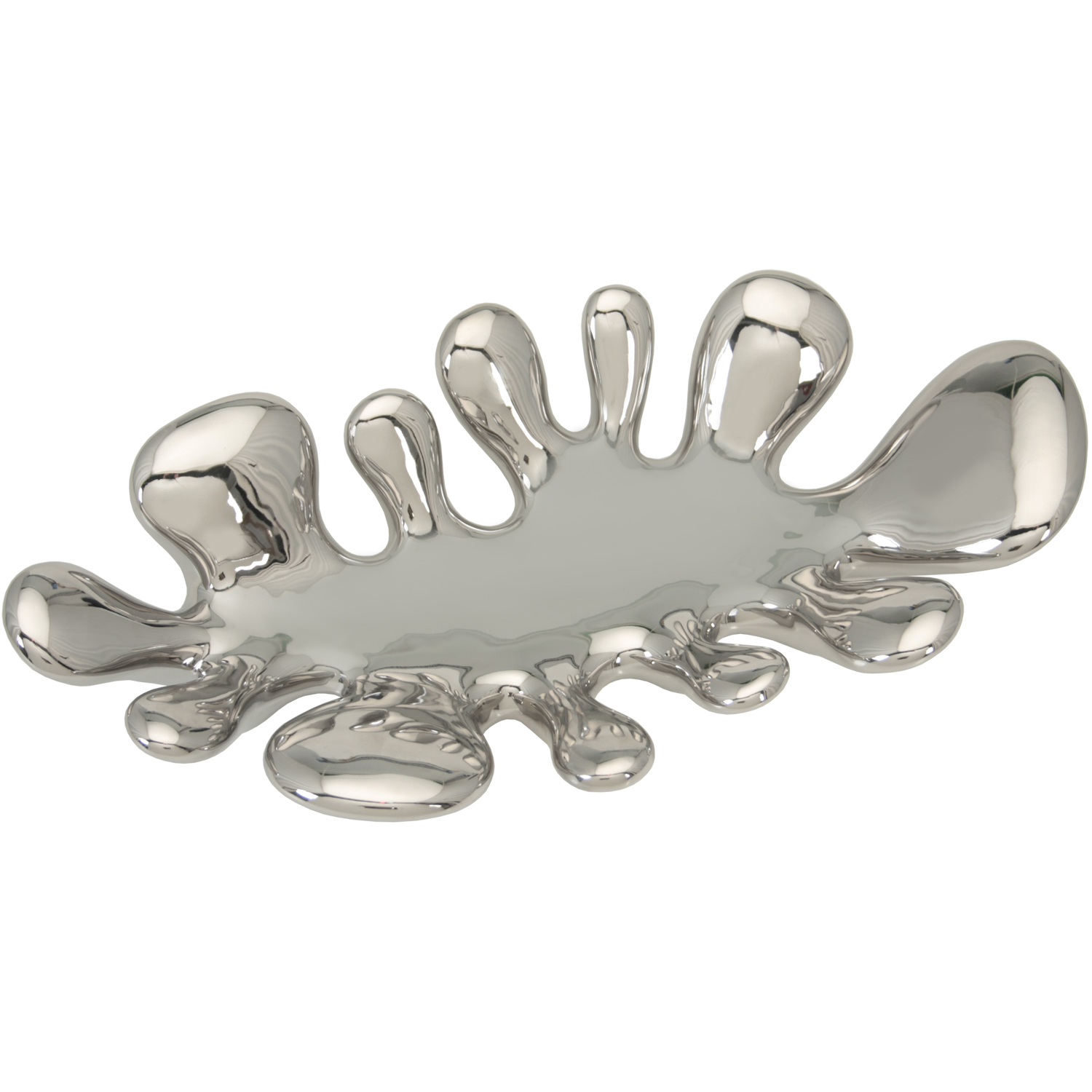 CENTRO LOBULADO CERAMICA PLATA NEGRA