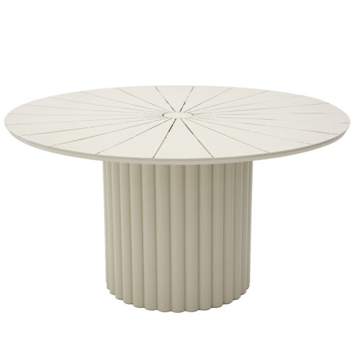 MESA COMEDOR EXTERIOR ALUMINIO)