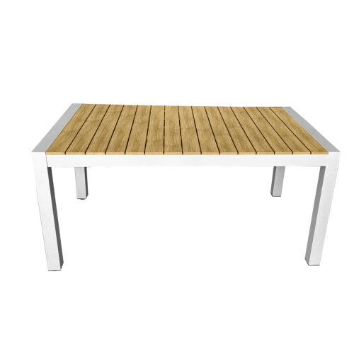 MESA EXTENSIBLE ALUMINIO BLANC