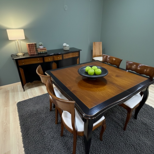 Aparador + mesa + 4 sillas Lora