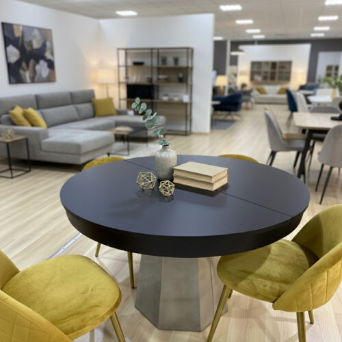 Mesa comedor redonda extensible Camelot