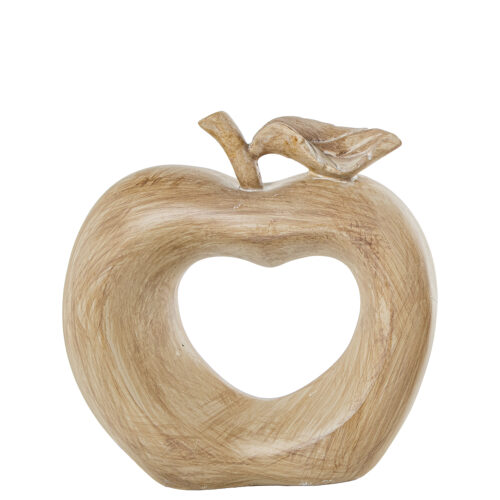 FIGURA RESINA MANZANA BEIGE EFGE ARENA