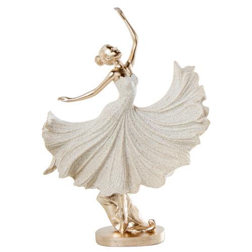 FIGURA RESINA BAILARINA BEIGES