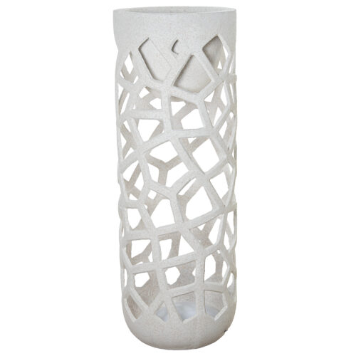 MACETERO C/LUZ LED 120CM FIBRADE VIDRIO CRUDO RUGOSO