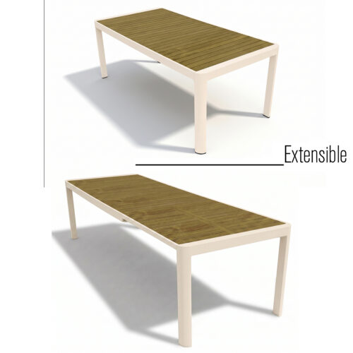 MESA EXTENSIBLE ALUMINIO CREMACITA