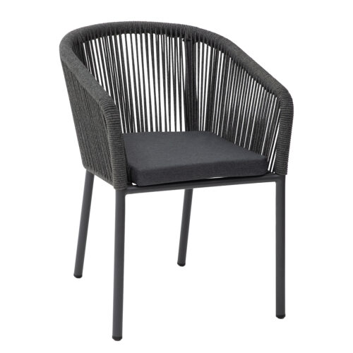 SILLA EXTERIOR ALUMINIO/CUERDA