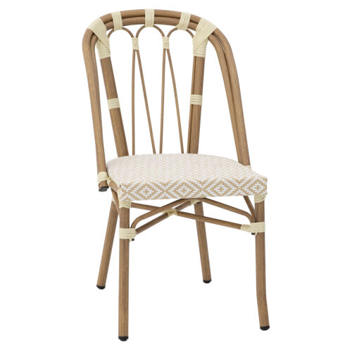 SILLA EXTERIOR ALUMINIO/TEXTIL