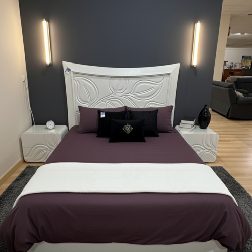 Dormitorio de diseño Arte César laca nacarada