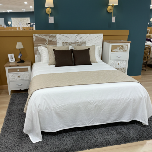 Dormitorio básico blanco tablero reciclado