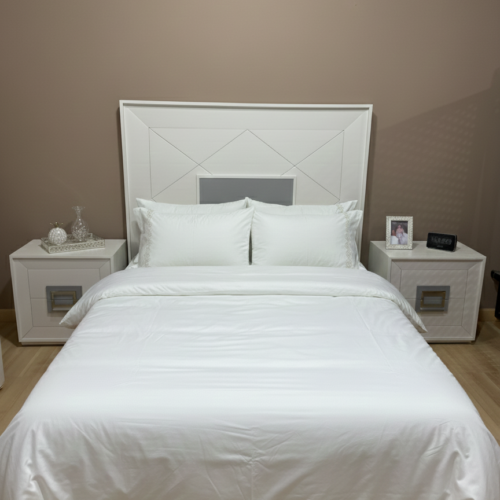 Dormitorio roble lacado poro abierto con espejo vestidor