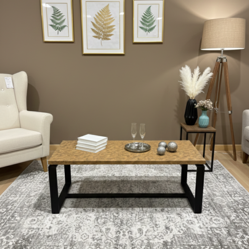 Mesa de centro estilo industrial