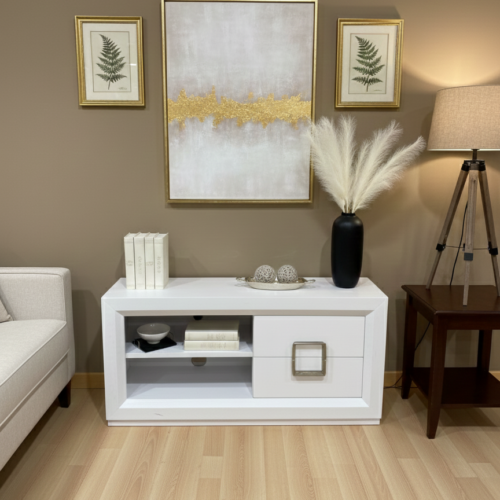 Mueble TV blanco lacado de F Franco