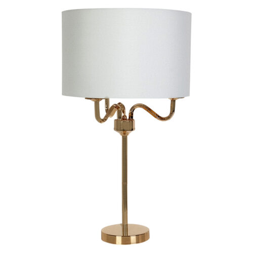 LAMPARA SOBREMESA METAL DORADO