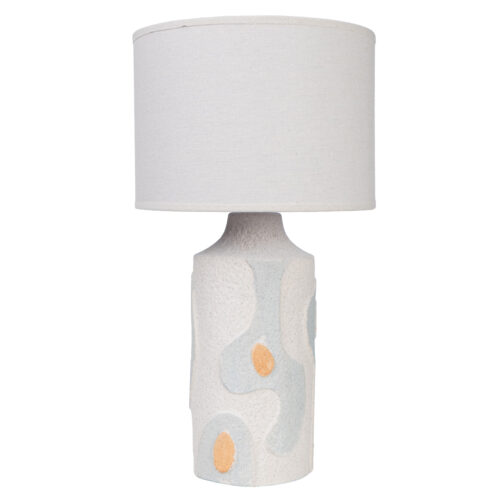 LAMPARA SOBREMESA RELIEVE CELE PANTALLA BEIGE