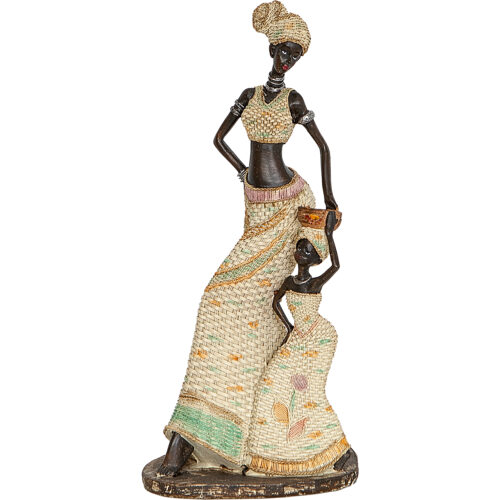 FIGURA RESINA AFRICANA C/NI A